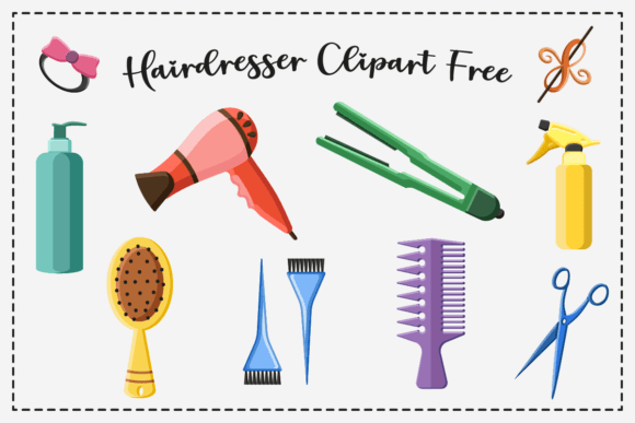 Elevate Designs with Hairdresser Clipart Free