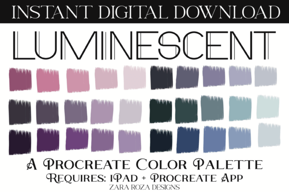 Luminescent Procreate Color Palette: A Versatile Tool for Digital Artists