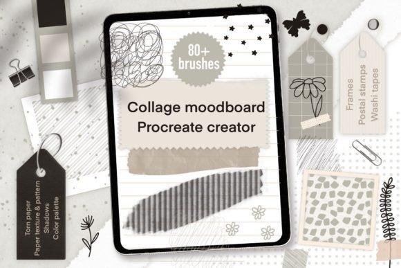 Master Mood Boards with Procreate Collage Tools