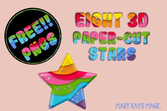 Strategic Visual Assets: Leveraging Free 3D Paper Cut Stars in PNG Format