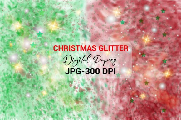 Strategic Visual Positioning with Christmas Glitter Digital Papers Graphic Assets