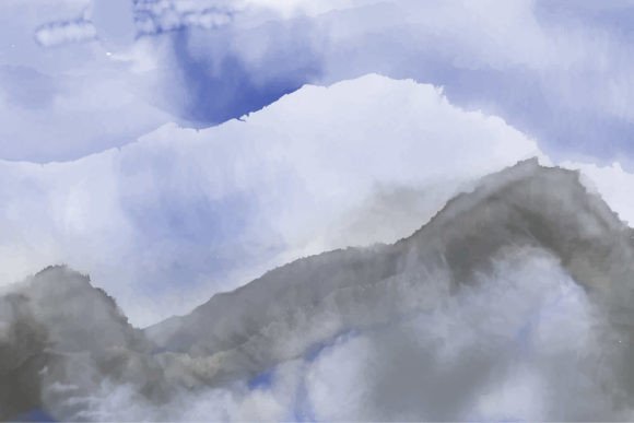 Watercolor Black Mountain Hill Wallpaper: A Versatile Asset for Modern Creative Workflows
