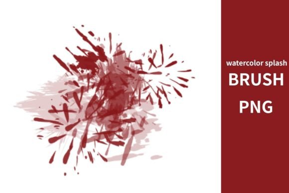 Watercolor Splash Brush: Elevating Digital Design with Organic Fluidity