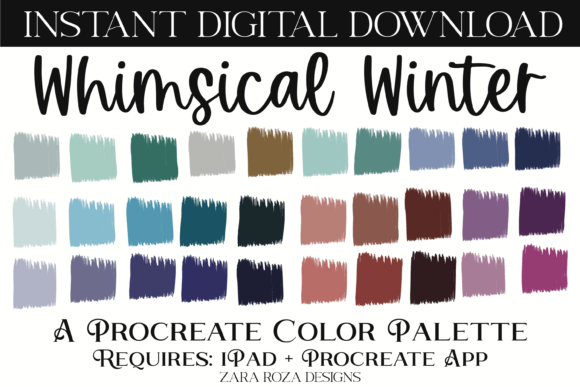 Whimsical Winter Procreate Color Palette